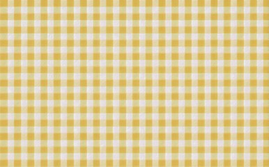 Pale yellow gingham fabric texture pattern.