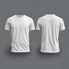 Blank white t-shirt mockup