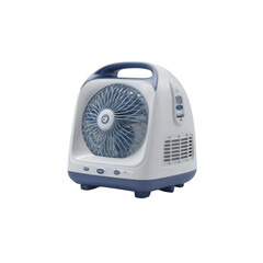 Fototapeta premium Portable Electric Fan with Handle and Timer - Cooling Appliance for Home and Travel