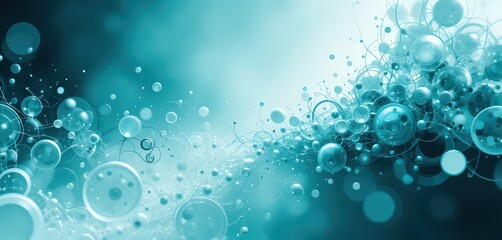 Abstract Bubbles in Blue