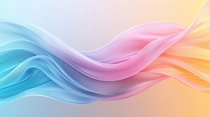 Fototapeta premium Colorful Abstract Gradient Waves Background waves gradient background fluid flow color smooth soft