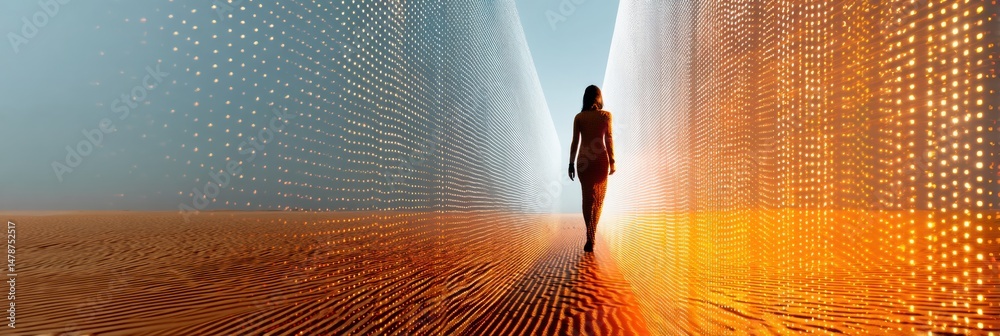 Poster Emerging AI Horizons Digital Transformation Journey of Innovative Tech Professional Navigating Immersive Data Landscape with Cutting-Edge Cybersecurity Visualization