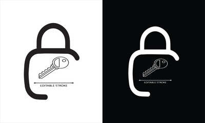 lock icon vector illustration