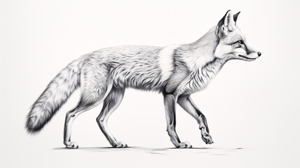Obraz premium sketch of wolf