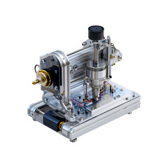 Fototapeta premium Precision Micro-Engineering Machine Detailed Cutaway View