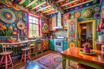 Whimsical Doodle Home Renovation:  Charming DIY Interior Design Inspiration