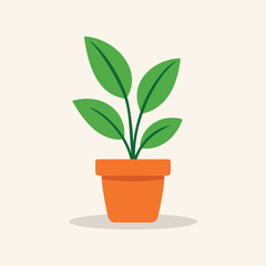 Plat on Pot Vector Template