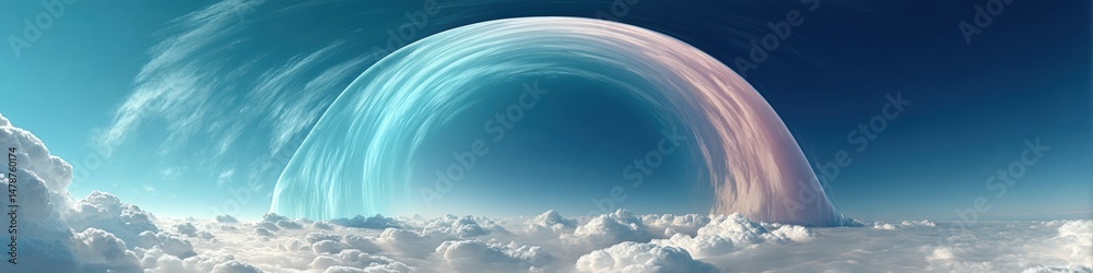 Leinwandbilder climate futures immersive meteorological visualization of global atmospheric dynamics revealing unpr
