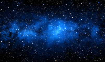 Naklejka premium Stunning cosmic background image featuring a vibrant nebula and countless stars, ideal for space-themed designs, websites, or presentations.