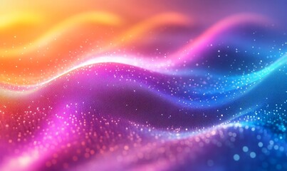 Techno Abstract Color Swirl, Generative AI