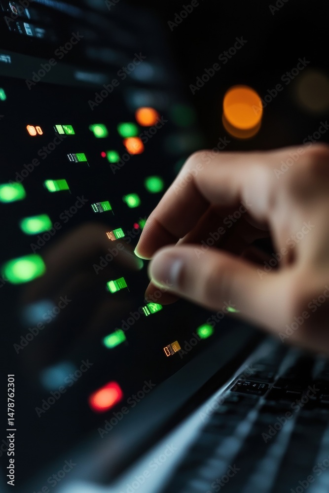 Fototapete Next-Gen Digital Compliance Immersive Quality Control Interface with Dynamic Metrics and Interactive Performance Verification for Enterprise Technology Solutions