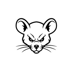Angry Mouse Mascot: Vector Illustration
