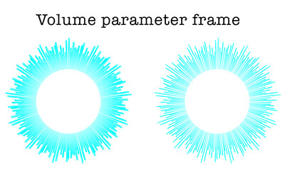 ネオンカラーで光る★ボリュームパラメーターのフレームセット