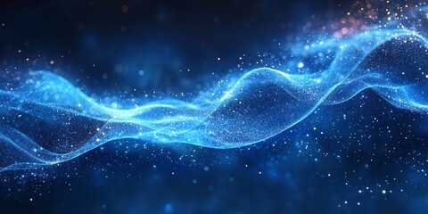 Fototapeta premium Glistening Water Flow Background, Generative AI