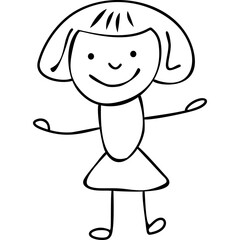 Children Draw Doodle
