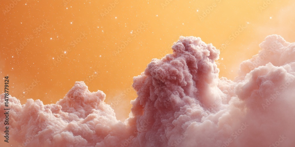 Aufkleber ethereal cosmic dreamscape soft pastel nebula for immersive digital experiences, next-gen space visu
