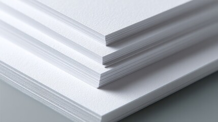 Fototapeta premium Stacks of white paper