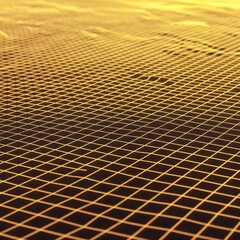 Golden Grid Abstract