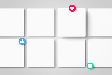 Social Media Square Post Screen Mockup