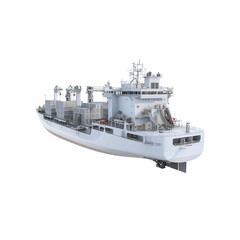 Modern Container Ship, Cargo Vessel at Sea, 3D Render of a Large Freighter