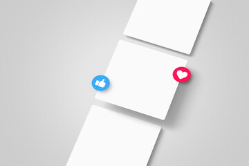 Social Media Square Post Screen Mockup