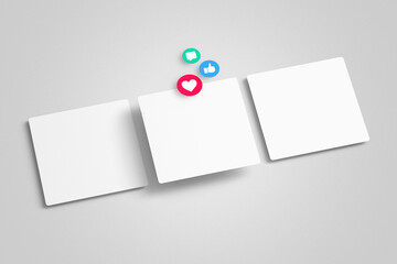 Social Media Square Post Screen Mockup