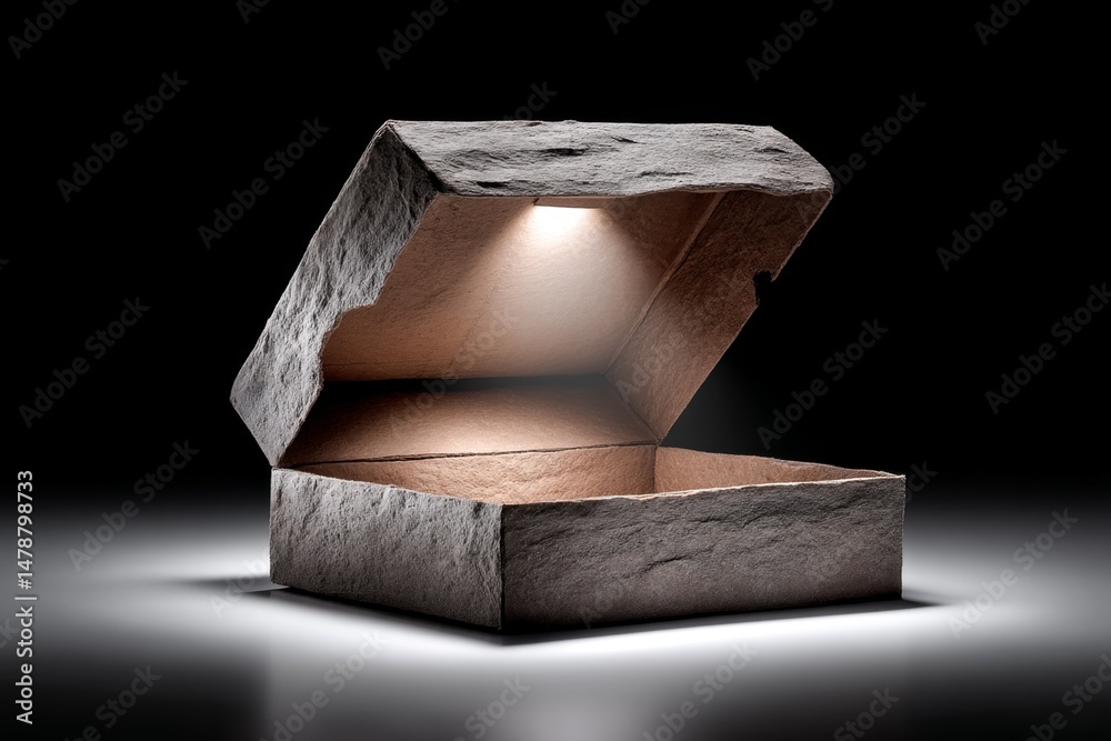 Poster a cardboard box that collapsed under light pressure due to weak material
