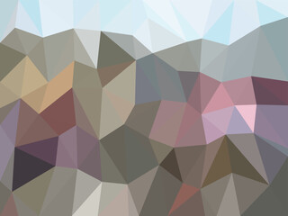 Muted Earth Tone Polygon Abstract Background