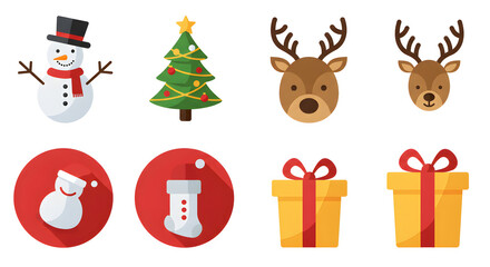 Christmas snowman tree reindeer gift