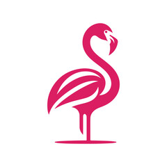 flamingo vector silhouette clip art logo design illustration