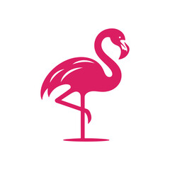 flamingo vector silhouette clip art logo design illustration