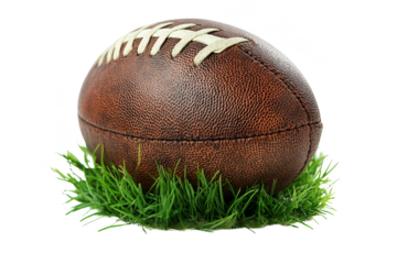 Exciting american football play sports field action shot outdoor environment close-up perspective game strategy and athleticism