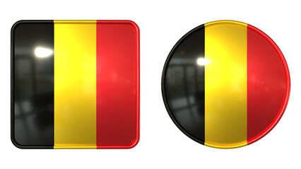 Fototapeta premium Belgium Flag Icon