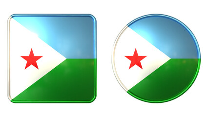 Djibouti Flag Icon