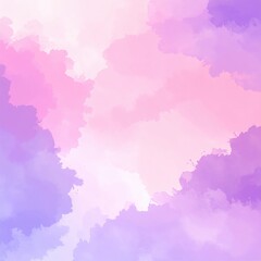 A stunning pink and purple sky at sunset, adorned with fluffy clouds that reflect the vibrant hues, creating a dreamy and serene atmosphere.