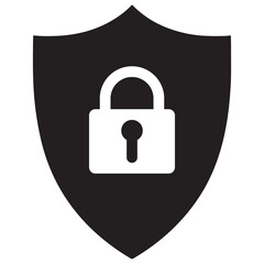 Secure Shield Icon Protection and Safety Symbol