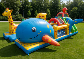 Inflatable play structure for kids