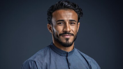 Obraz premium Professional Portrait of Entrepreneur Smiling is a commercial-quality stock image concept ideal for digital marketing, creative design, educational content, and modern visual storytelling.