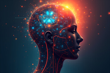 bstract Young Woman poster that celebrates the beauty and diversity of humanity vintage collage style painting concept Art Colorful Dynamic Trendy Oil color .generative ai	