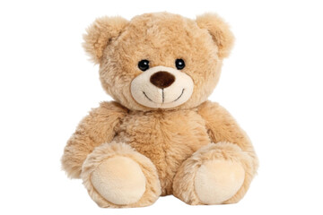 Obraz premium PNG Adorable brown teddy bear with a friendly smile on white background