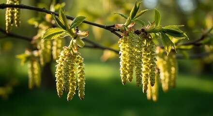 Golden Hour Catkins: A Springtime Embrace