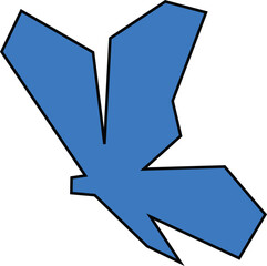 Butterfly icon vector illustration of an arrow