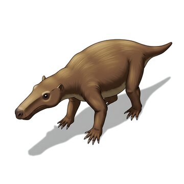 Andrewsarchus mongoliensis, extinct carnivorous mammal from the Eocene epoch. Isolated.