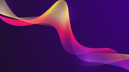 Colorful Wave Gradient Background 