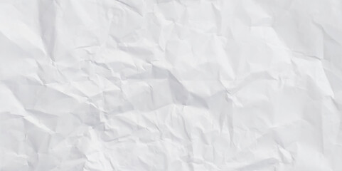 Obraz premium Closeup of white crumpled paper for texture background. Sheet of printer paper wrinkled background.