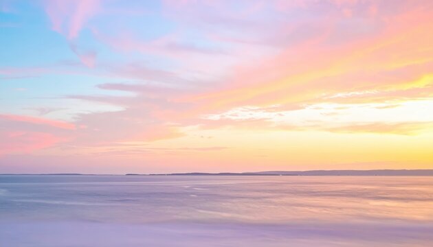 A vibrant blue sky stretches overhead, dotted with fluffy white clouds, creating a serene and uplifting atmosphere on a bright sunny day.