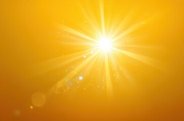 Obraz premium Vivid depiction of intense sunlight radiating outward.