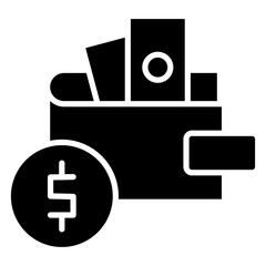 Finance Glyph Symbol