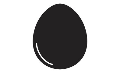 シンプルでかわいい卵の線画イラスト素材