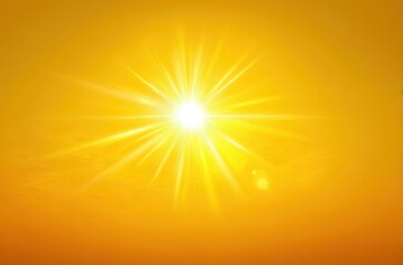 Obraz premium Vivid depiction of a brilliant sunburst against a warm sunset backdrop.
